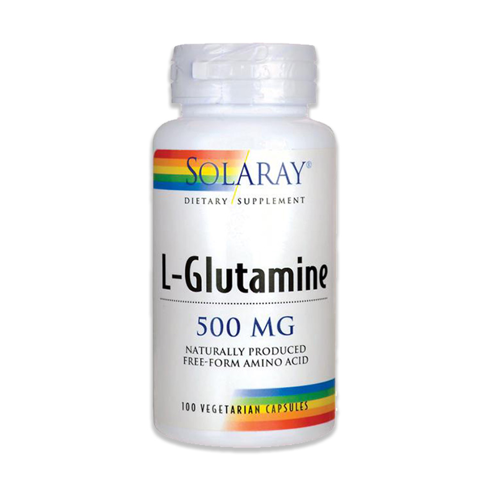 L-GLUTAMINE SOLARAY, 500mg ,100 caps