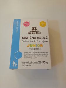 MATICNA MLIJEC 500 VIT C ZELJEZO 30 PASTILA MEDO FLOR KALENDULA